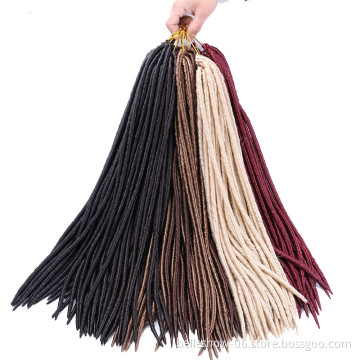 Hot sell 18inch faux locs  Silky Strands Faux Locs Braids African hair Extensions cheap dreadlocks afro hair